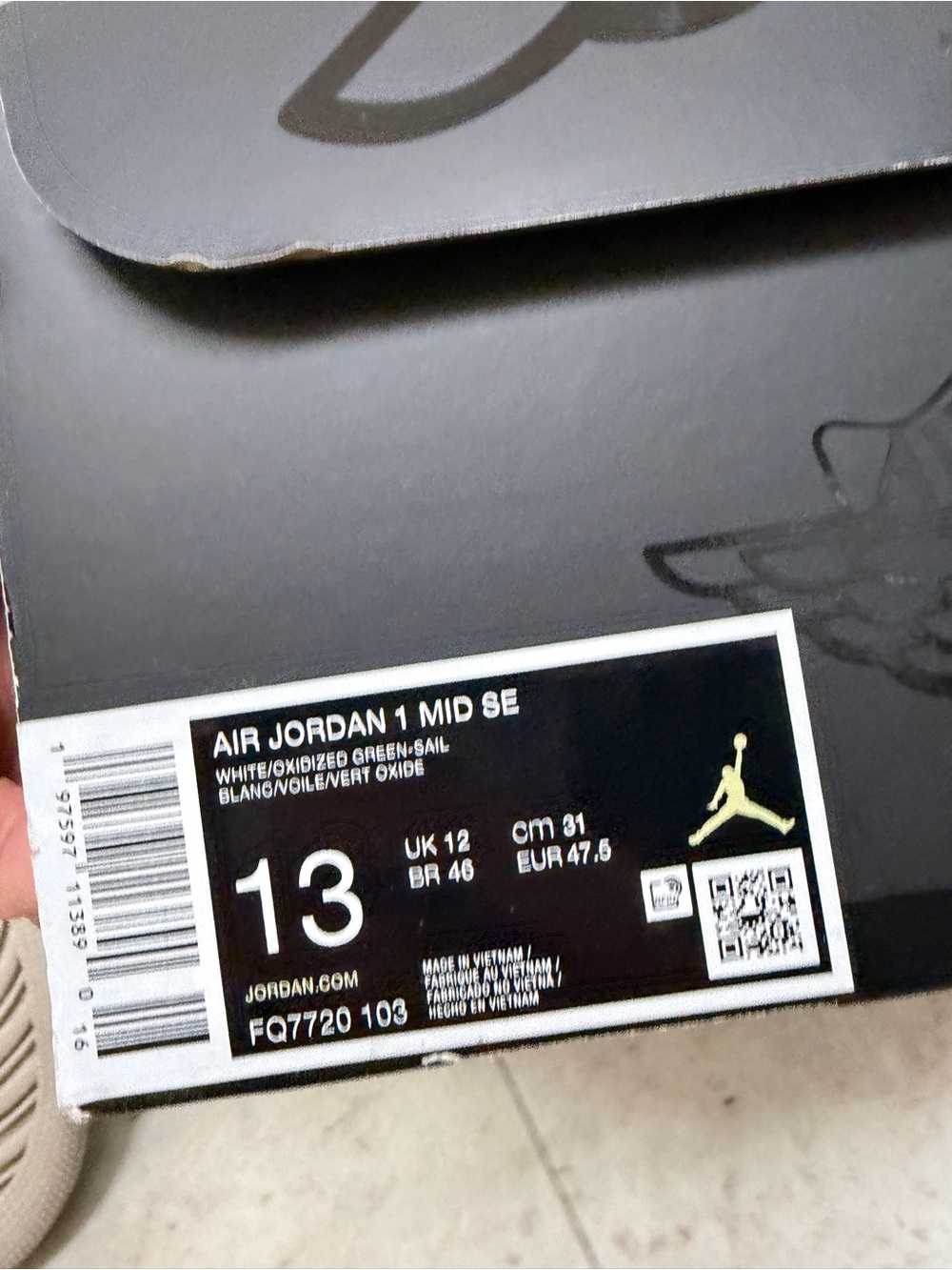 Jordan 1 Mid Oxidized Green